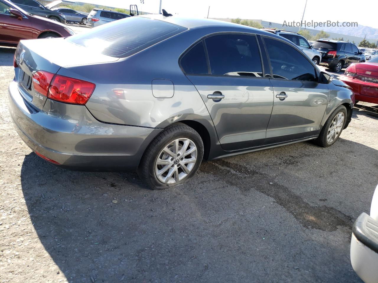 2012 Volkswagen Jetta Se Gray vin: 3VWDP7AJ0CM318728