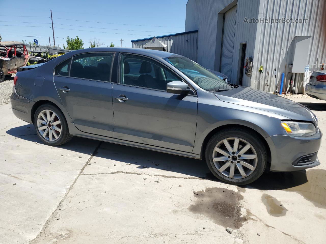 2012 Volkswagen Jetta Se Silver vin: 3VWDP7AJ0CM333777