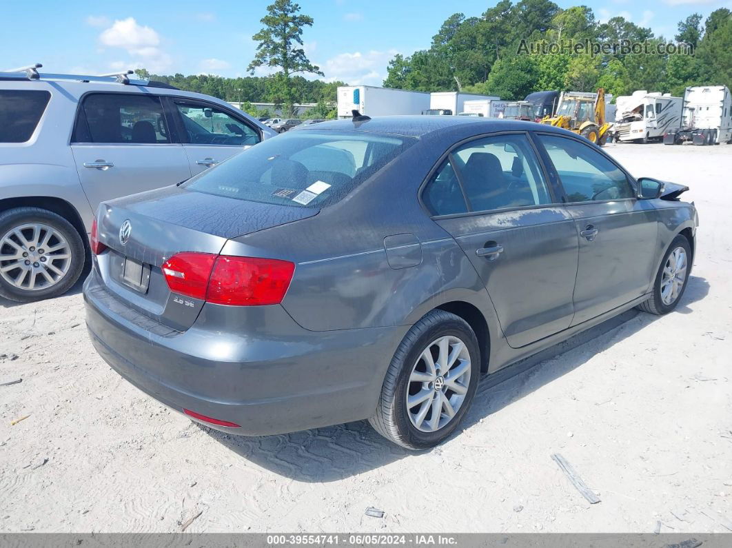 2012 Volkswagen Jetta 2.5l Se Gray vin: 3VWDP7AJ0CM348327