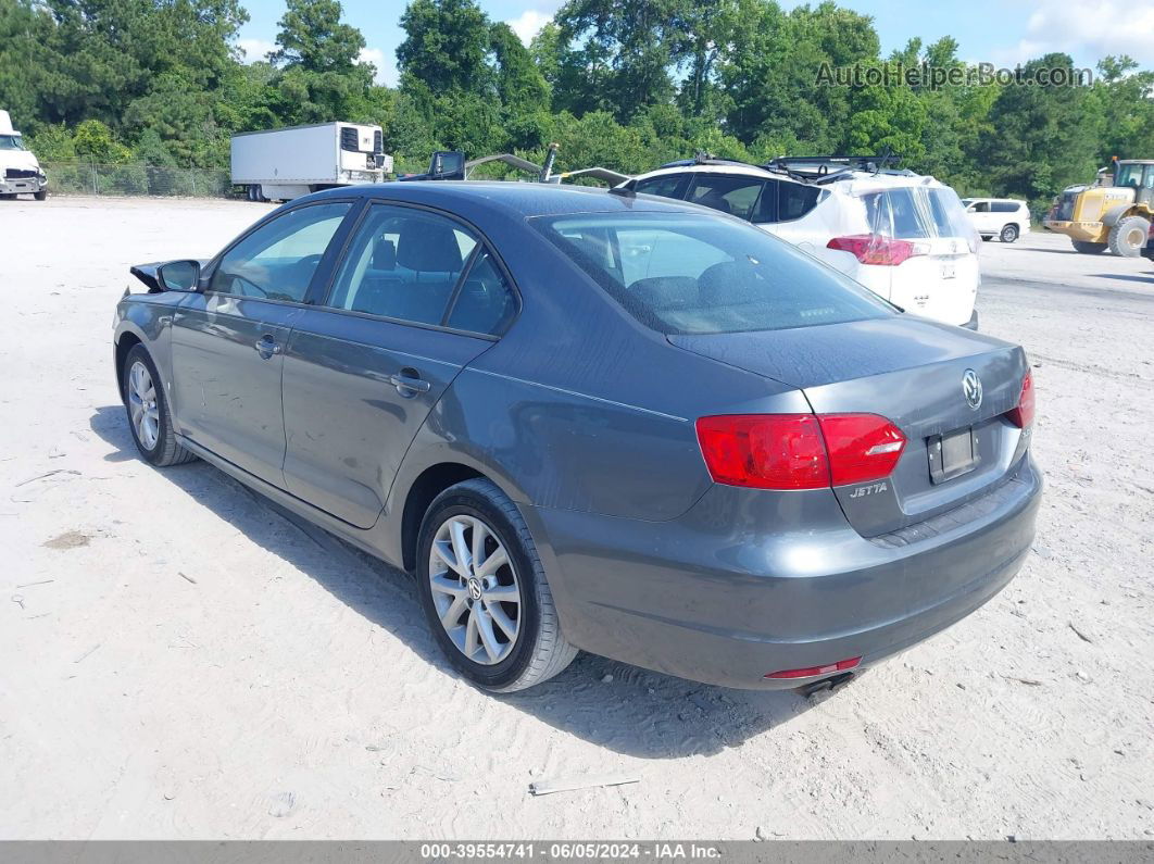 2012 Volkswagen Jetta 2.5l Se Gray vin: 3VWDP7AJ0CM348327