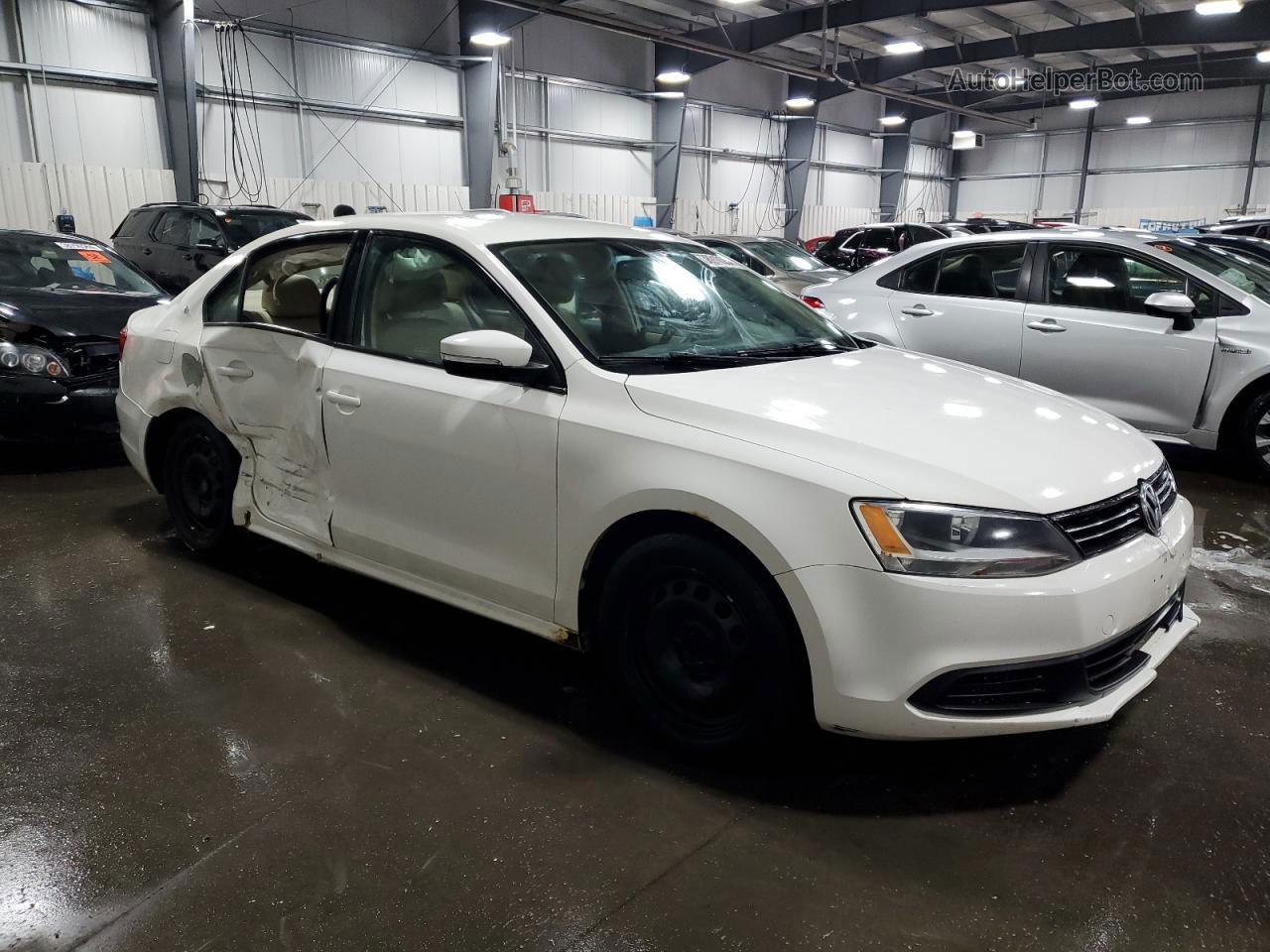 2012 Volkswagen Jetta Se Белый vin: 3VWDP7AJ0CM369713