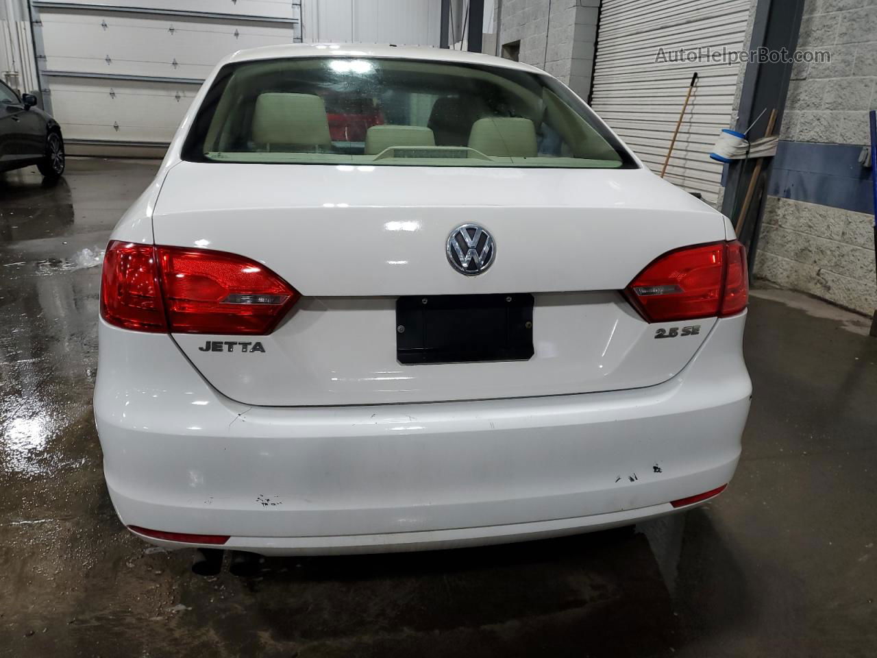 2012 Volkswagen Jetta Se White vin: 3VWDP7AJ0CM369713