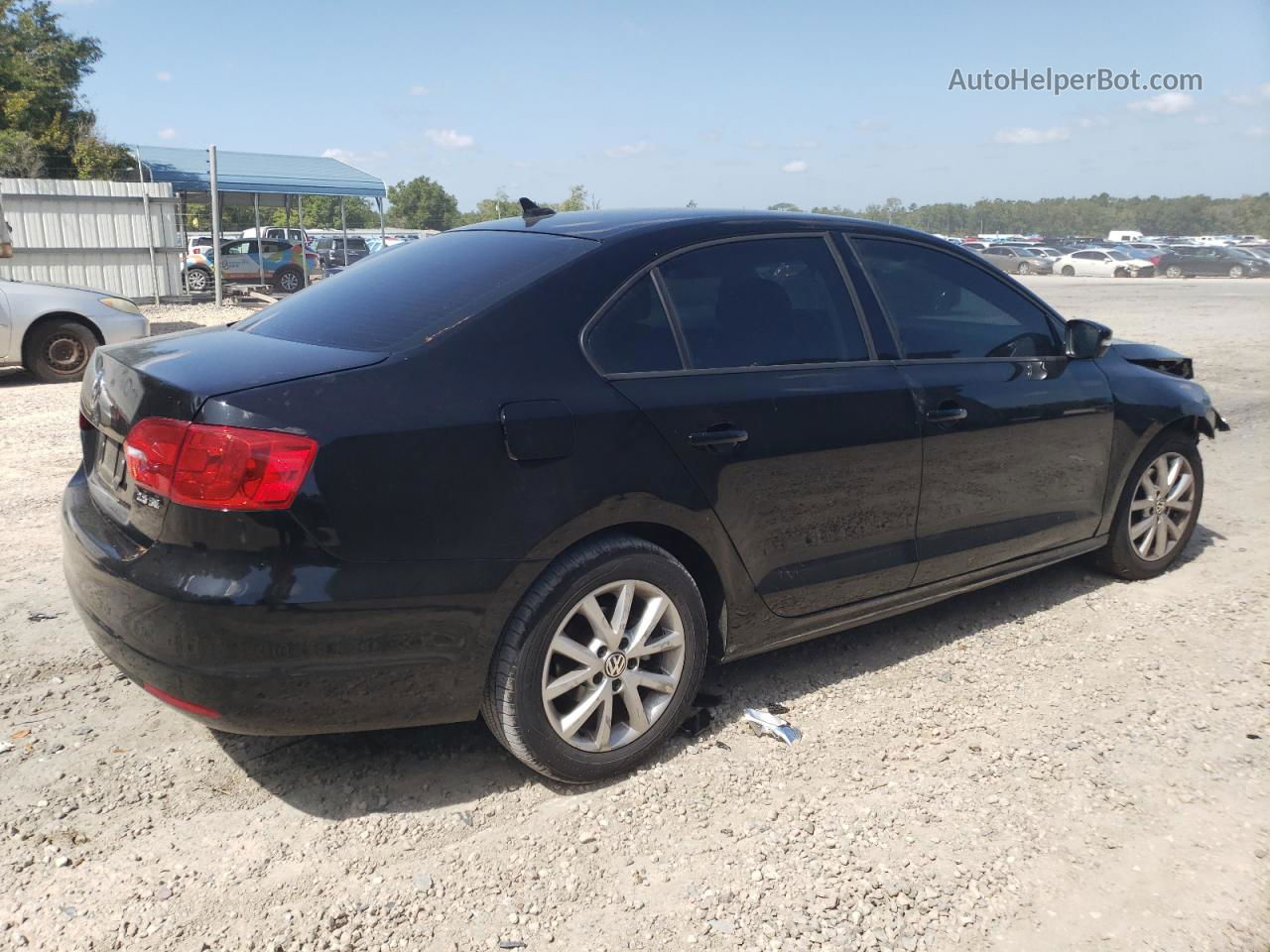 2012 Volkswagen Jetta Se Black vin: 3VWDP7AJ0CM451652