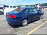 2013 Volkswagen Jetta 2.5l Se Blue vin: 3VWDP7AJ0DM208196