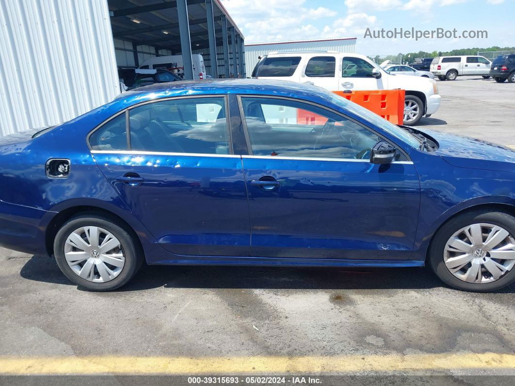 2013 Volkswagen Jetta 2.5l Se Blue vin: 3VWDP7AJ0DM208196