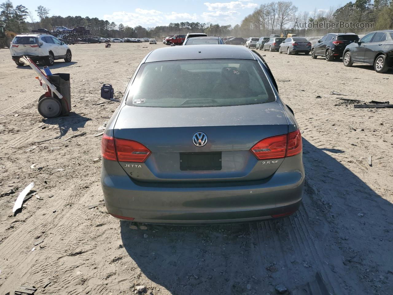 2013 Volkswagen Jetta Se Gray vin: 3VWDP7AJ0DM214788