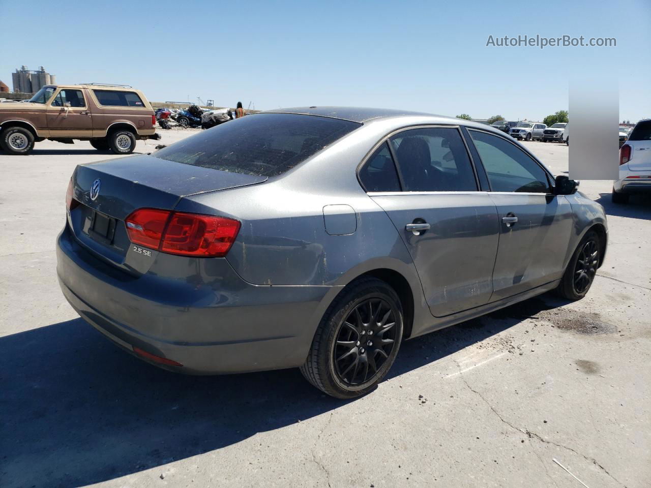 2013 Volkswagen Jetta Se Gray vin: 3VWDP7AJ0DM215889