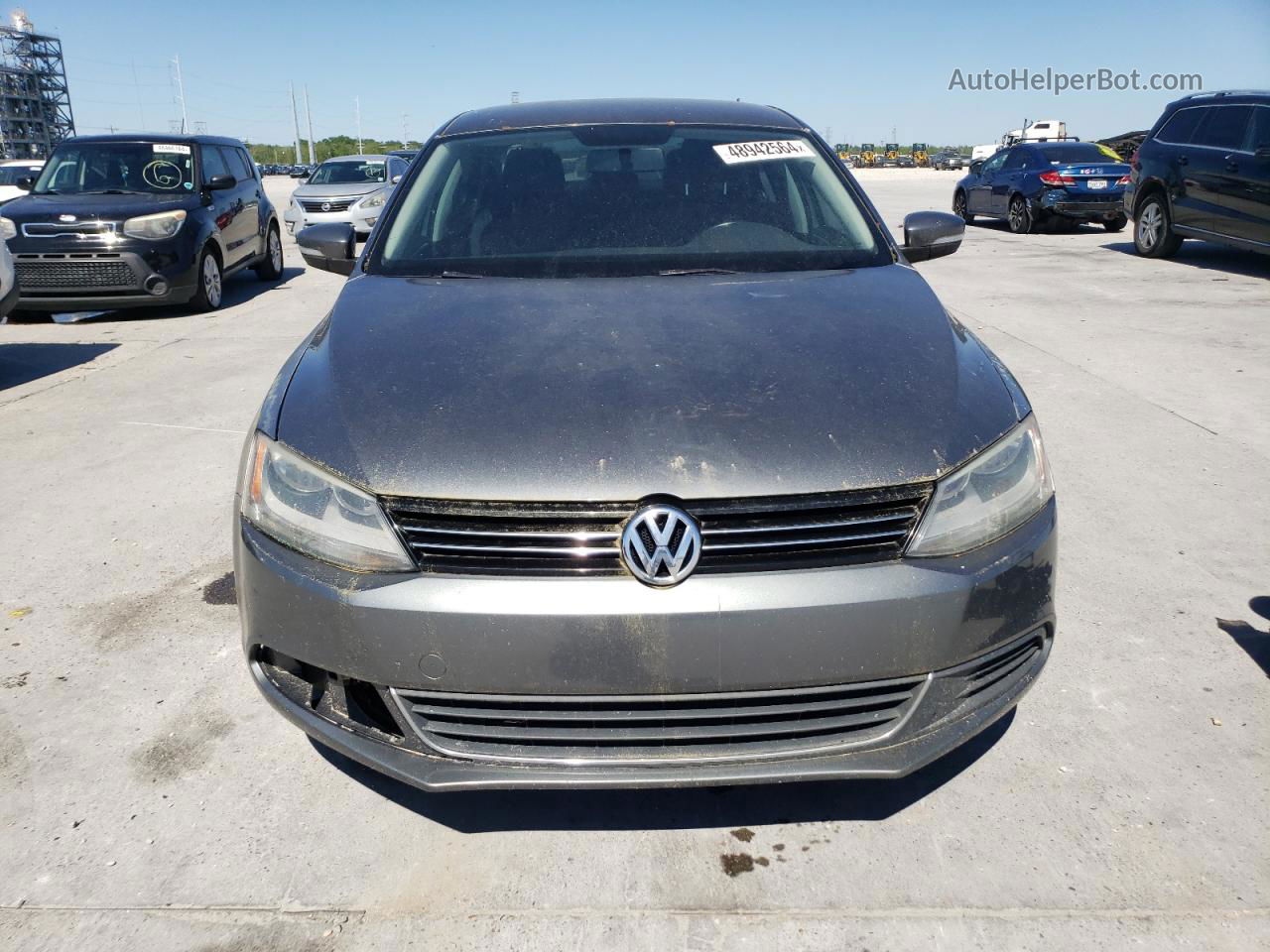 2013 Volkswagen Jetta Se Gray vin: 3VWDP7AJ0DM215889