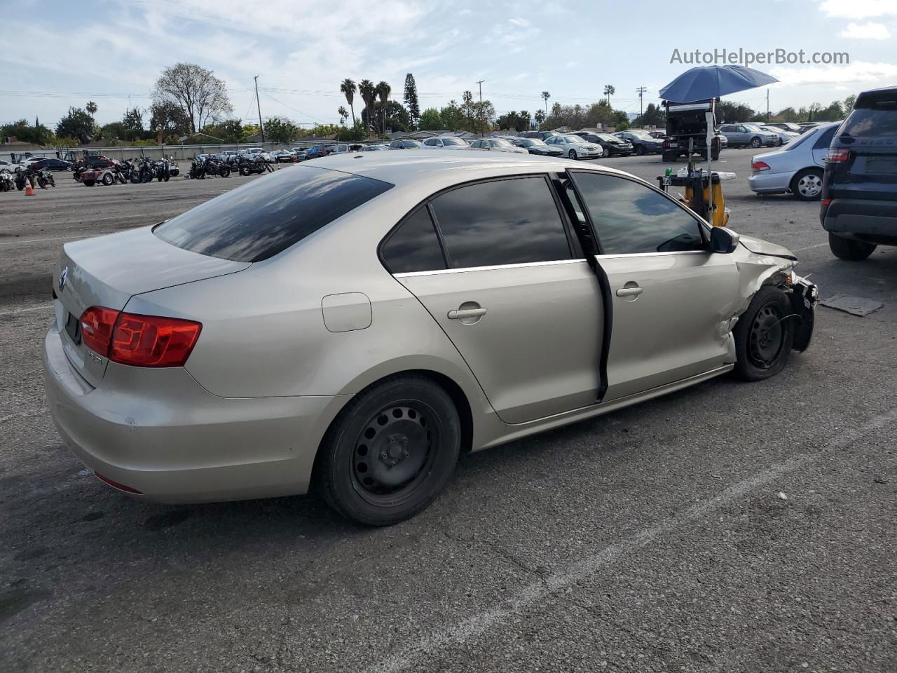 2013 Volkswagen Jetta Se Gold vin: 3VWDP7AJ0DM247046