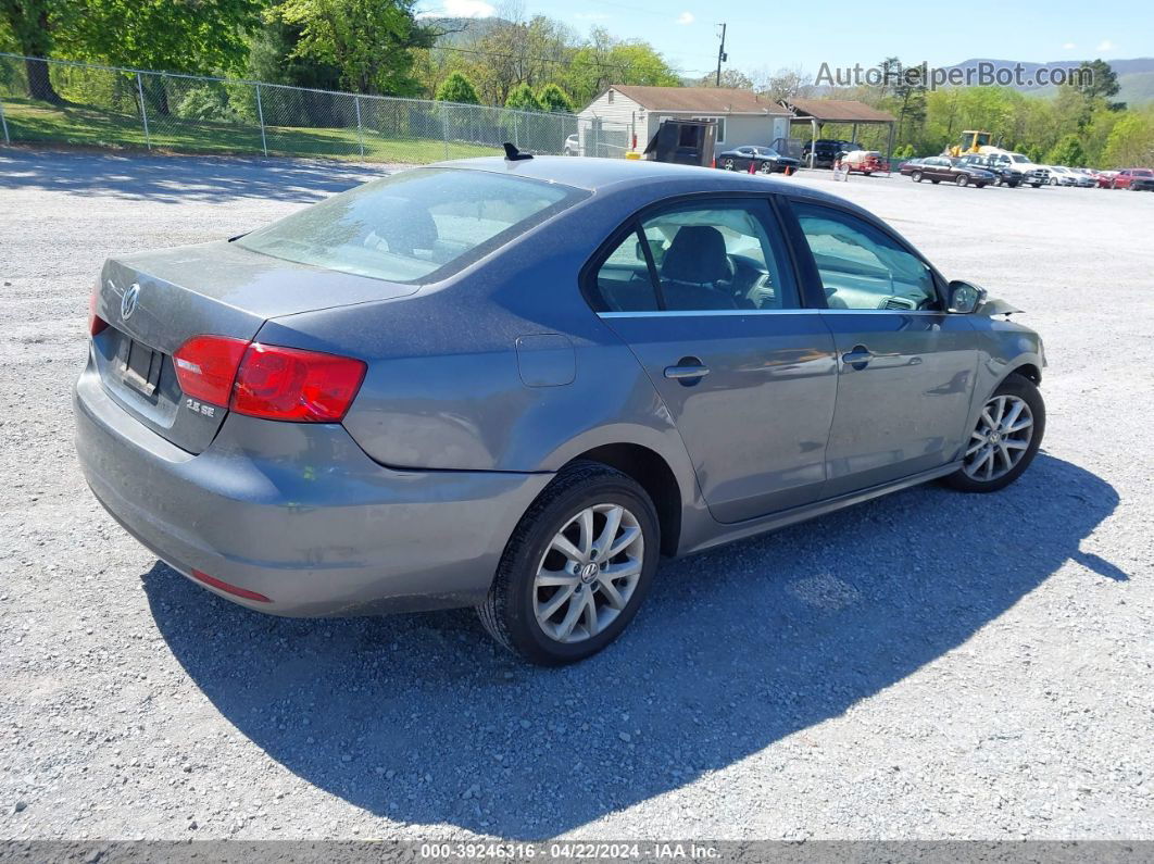 2013 Volkswagen Jetta 2.5l Se Gray vin: 3VWDP7AJ0DM253218