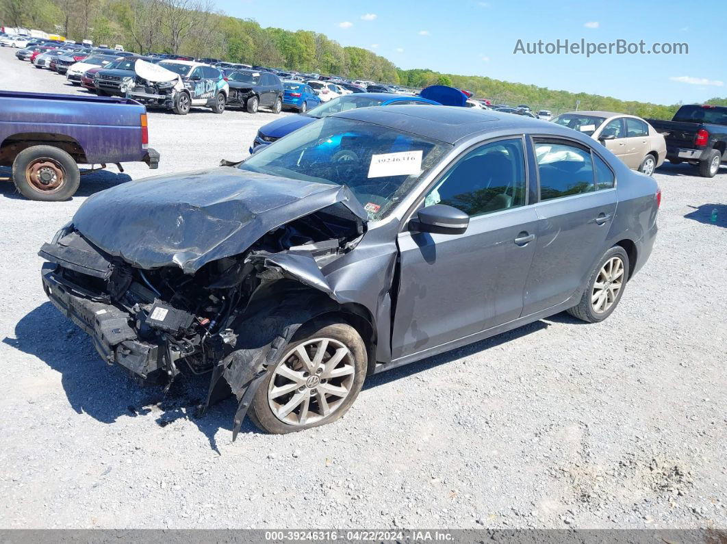 2013 Volkswagen Jetta 2.5l Se Gray vin: 3VWDP7AJ0DM253218