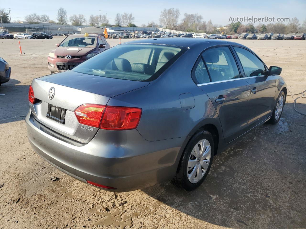 2013 Volkswagen Jetta Se Gray vin: 3VWDP7AJ0DM253333