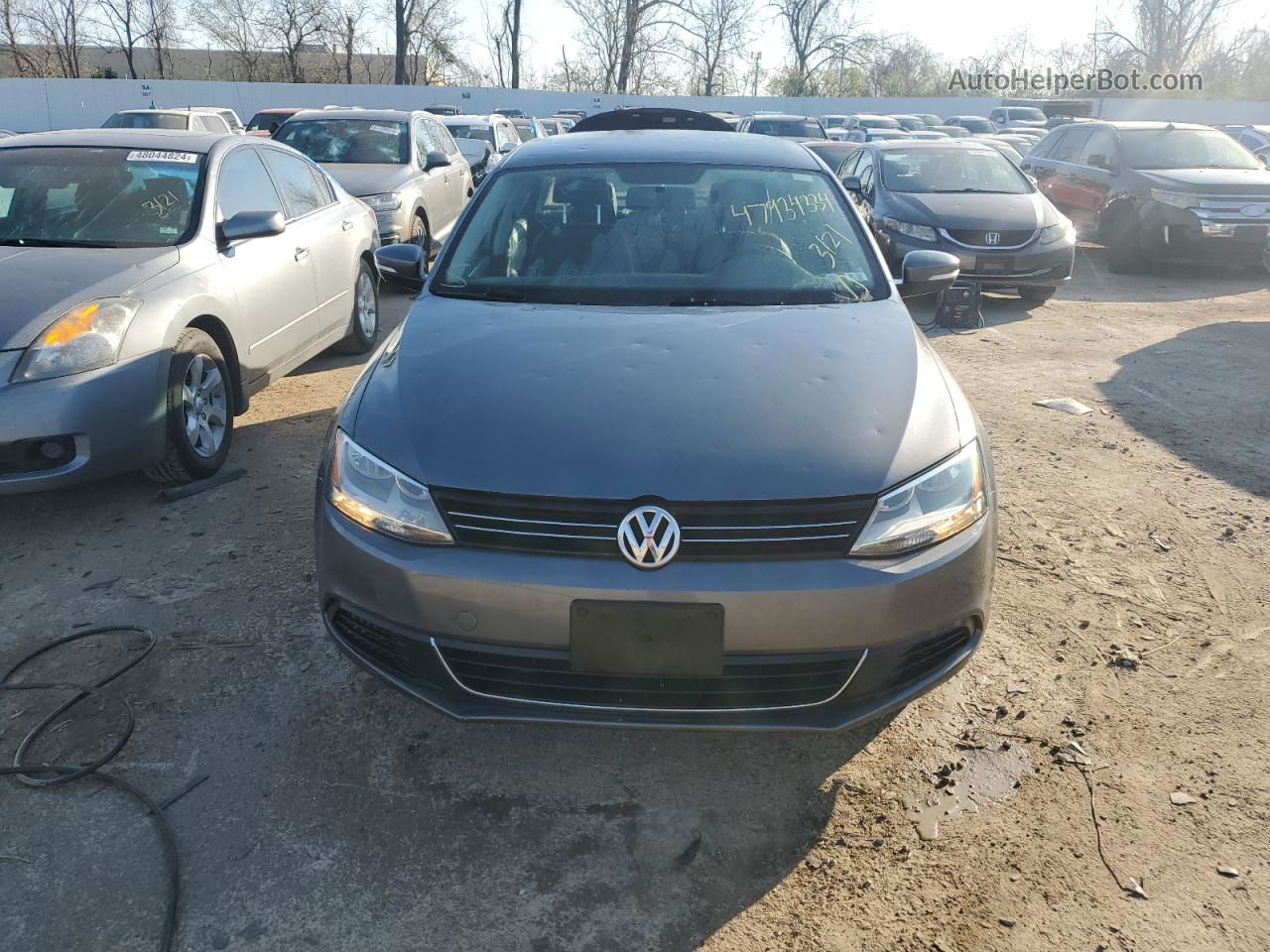 2013 Volkswagen Jetta Se Gray vin: 3VWDP7AJ0DM253333