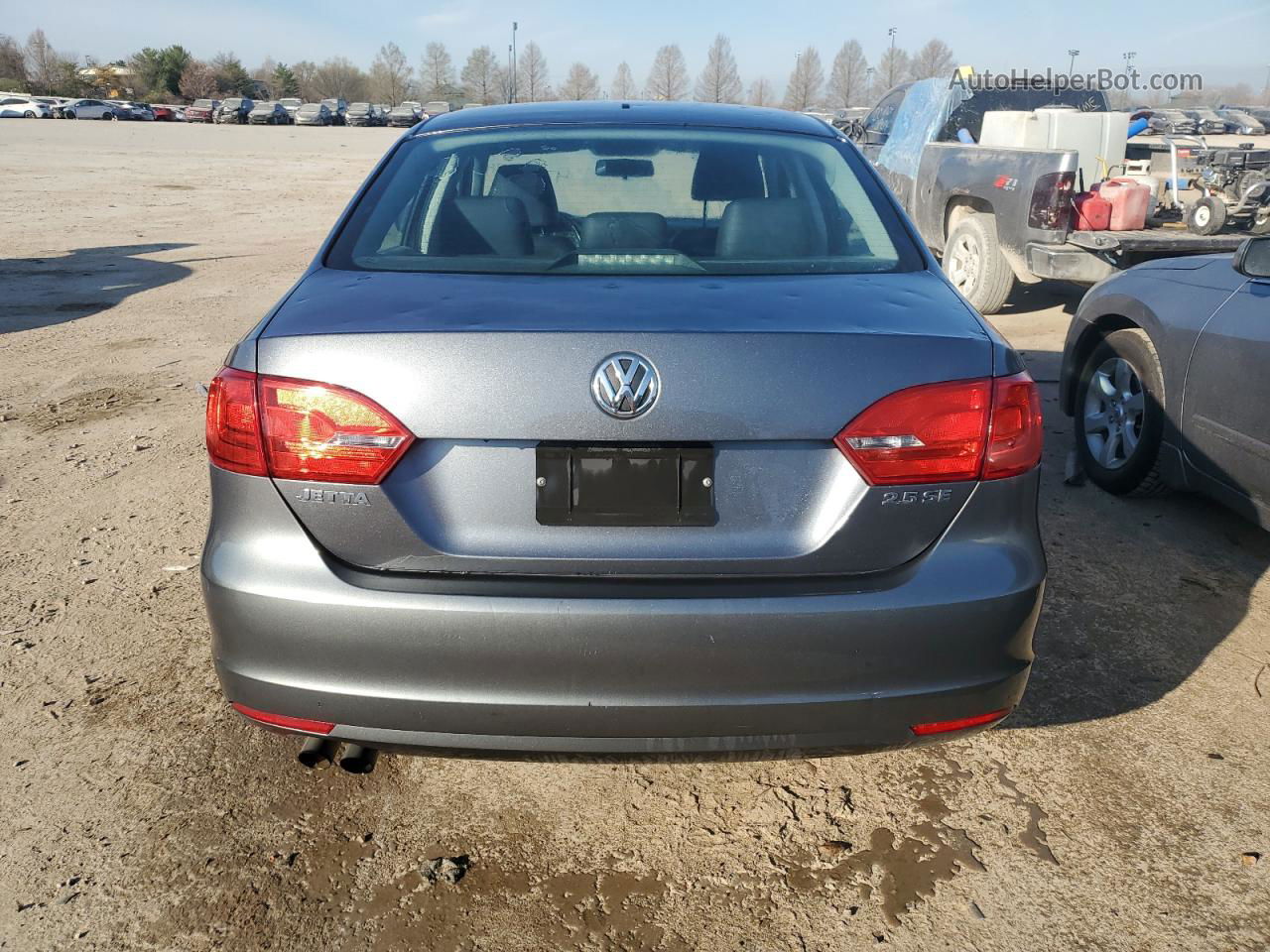 2013 Volkswagen Jetta Se Gray vin: 3VWDP7AJ0DM253333