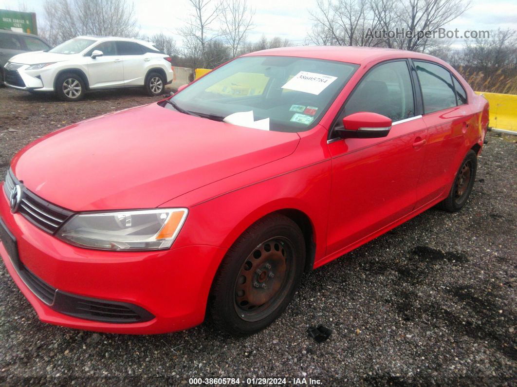 2013 Volkswagen Jetta 2.5l Se Красный vin: 3VWDP7AJ0DM266583