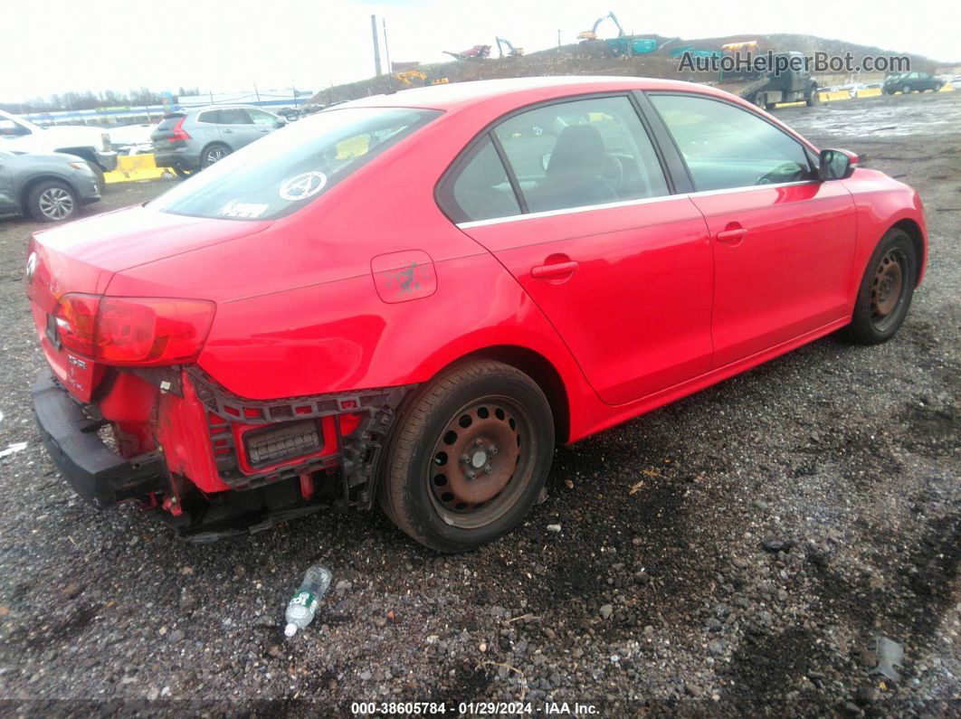 2013 Volkswagen Jetta 2.5l Se Red vin: 3VWDP7AJ0DM266583