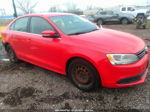 2013 Volkswagen Jetta 2.5l Se Красный vin: 3VWDP7AJ0DM266583