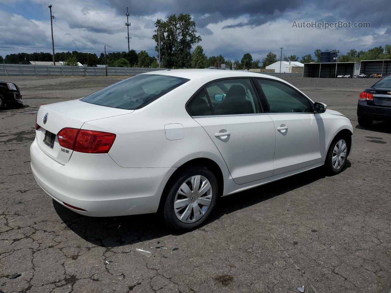 2013 Volkswagen Jetta Se White vin: 3VWDP7AJ0DM278006