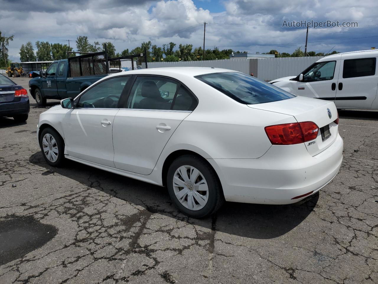 2013 Volkswagen Jetta Se White vin: 3VWDP7AJ0DM278006