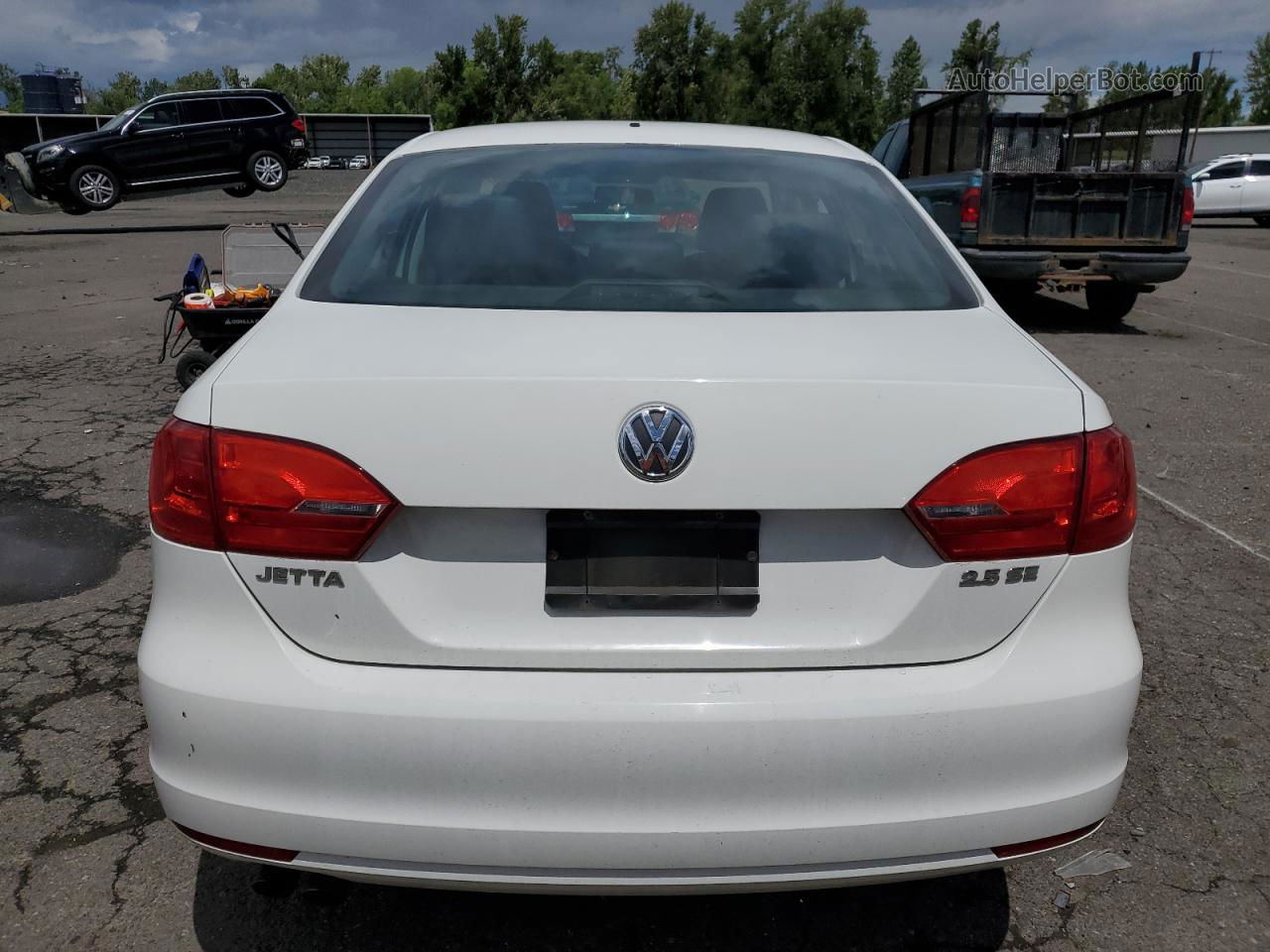 2013 Volkswagen Jetta Se White vin: 3VWDP7AJ0DM278006