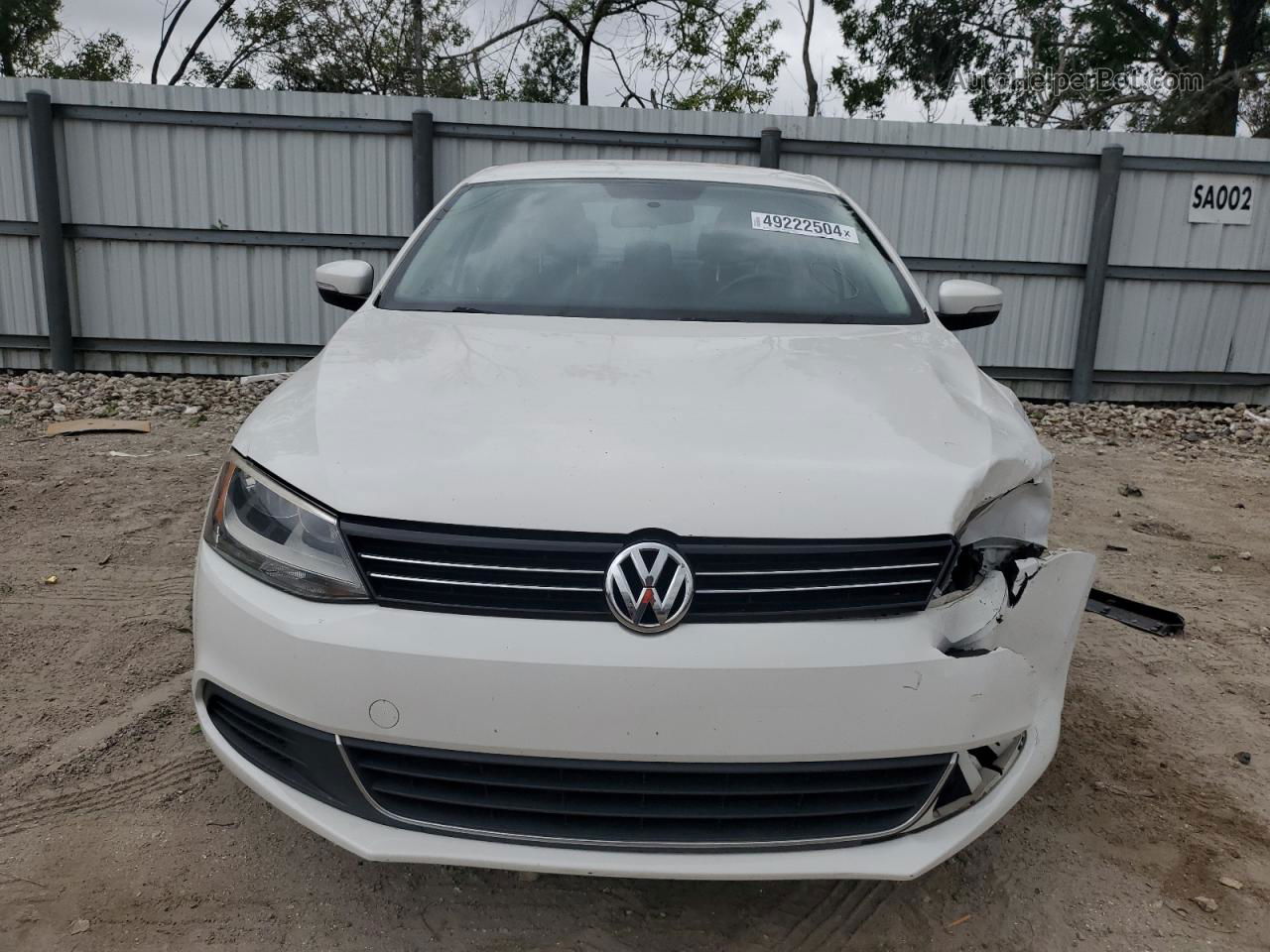 2013 Volkswagen Jetta Se White vin: 3VWDP7AJ0DM396864