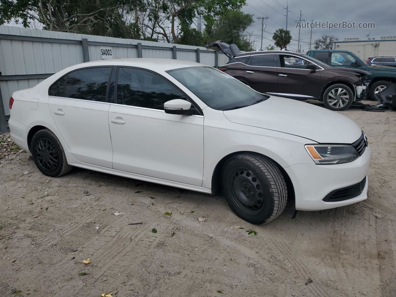 2013 Volkswagen Jetta Se White vin: 3VWDP7AJ0DM396864