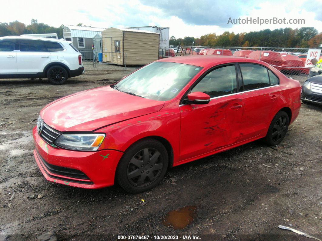 2013 Volkswagen Jetta Sedan Se Красный vin: 3VWDP7AJ0DM407698