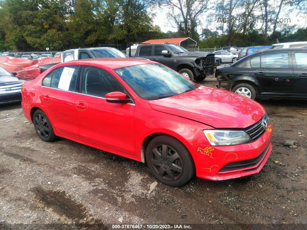 2013 Volkswagen Jetta Sedan Se Красный vin: 3VWDP7AJ0DM407698