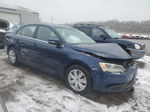 2013 Volkswagen Jetta Se Blue vin: 3VWDP7AJ0DM408172