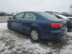 2013 Volkswagen Jetta Se Blue vin: 3VWDP7AJ0DM408172