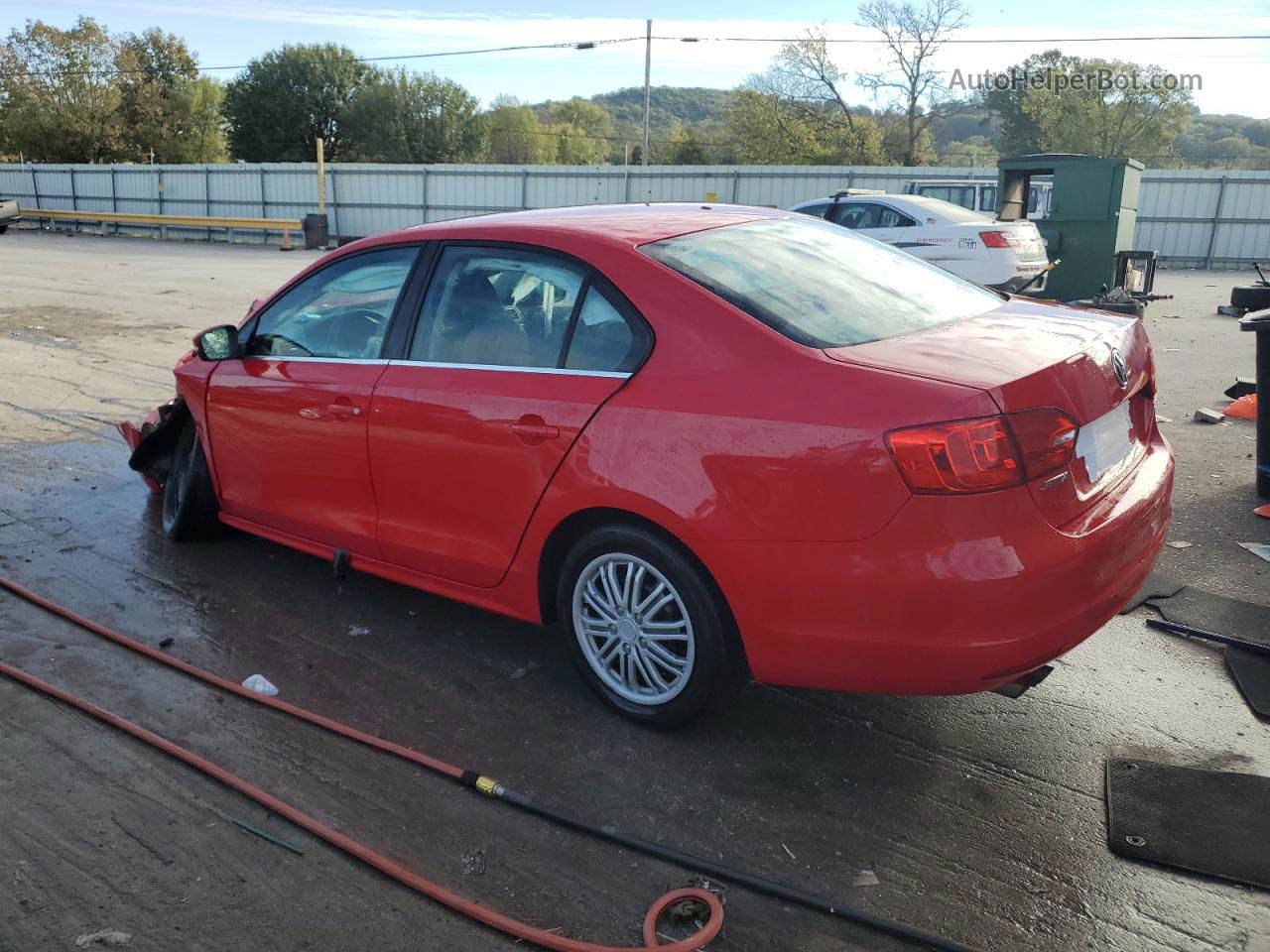 2013 Volkswagen Jetta Se Red vin: 3VWDP7AJ0DM417275