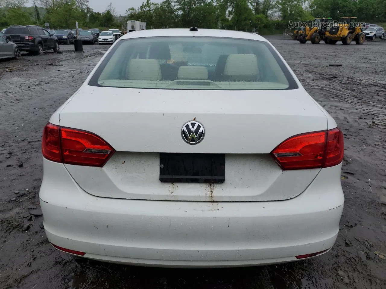 2013 Volkswagen Jetta Se White vin: 3VWDP7AJ0DM428423