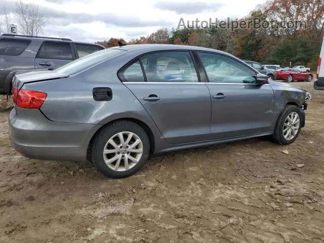 2013 Volkswagen Jetta Se Gray vin: 3VWDP7AJ0DM440023