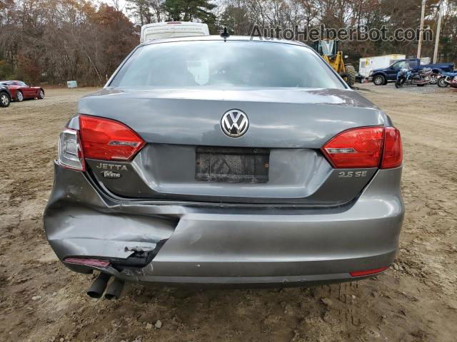 2013 Volkswagen Jetta Se Gray vin: 3VWDP7AJ0DM440023