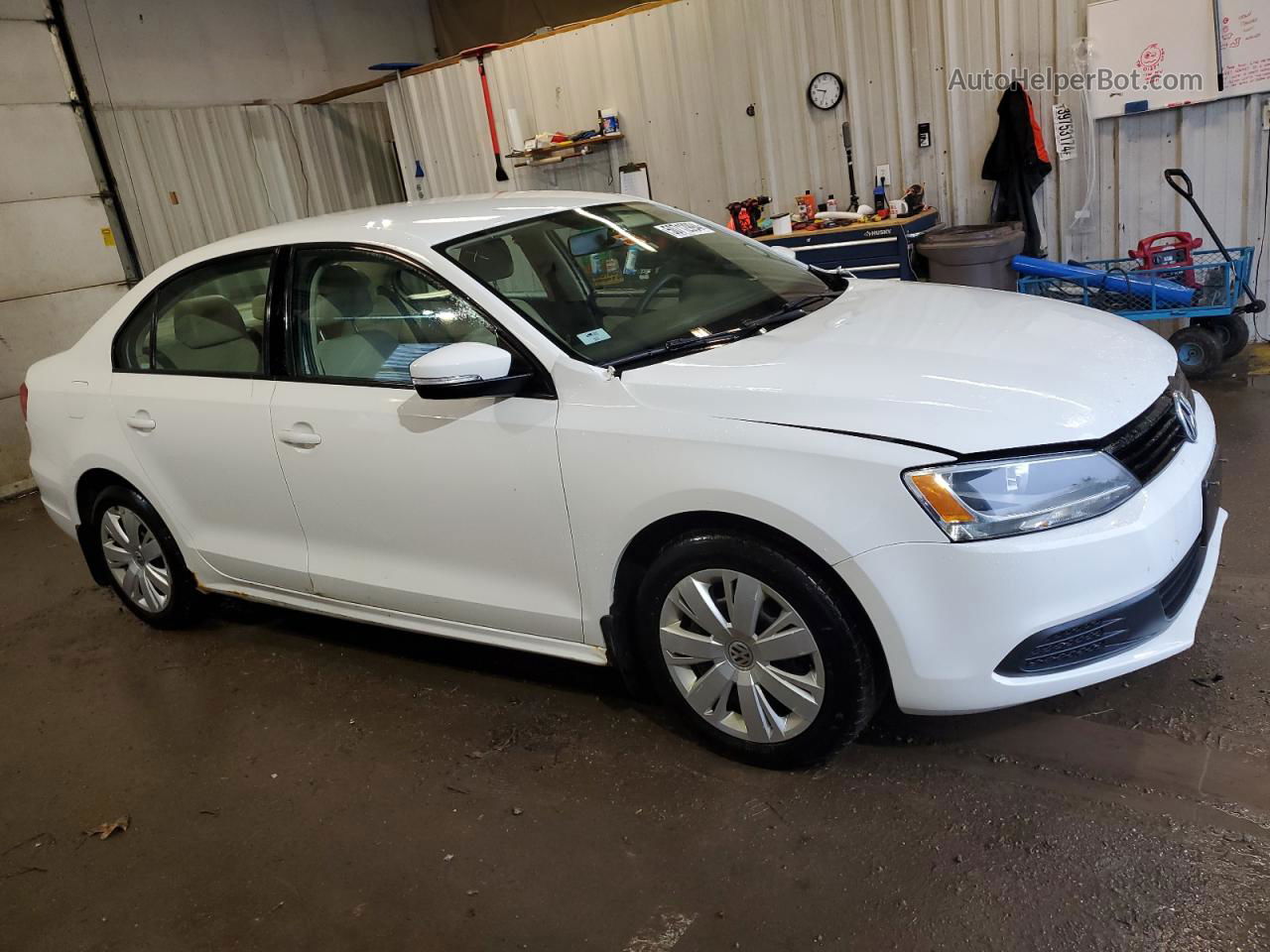 2012 Volkswagen Jetta Se Белый vin: 3VWDP7AJ1CM104850