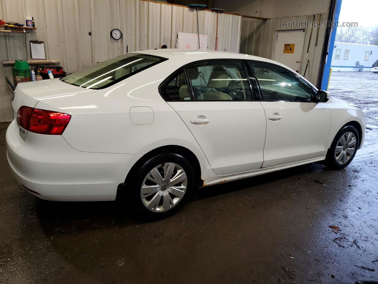 2012 Volkswagen Jetta Se Белый vin: 3VWDP7AJ1CM104850