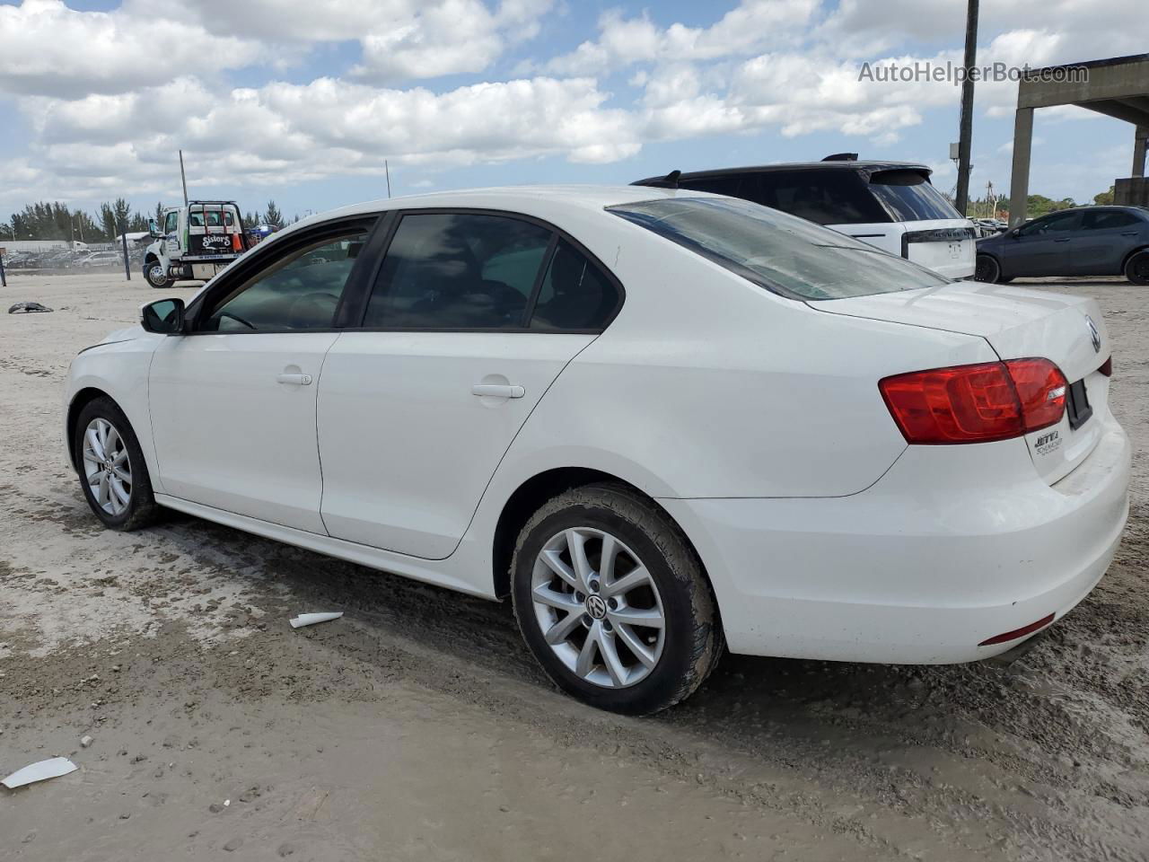 2012 Volkswagen Jetta Se White vin: 3VWDP7AJ1CM127920