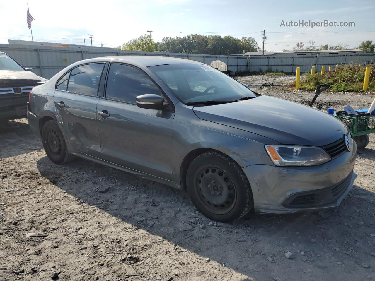 2012 Volkswagen Jetta Se Silver vin: 3VWDP7AJ1CM128825