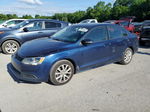 2012 Volkswagen Jetta Se Blue vin: 3VWDP7AJ1CM301033