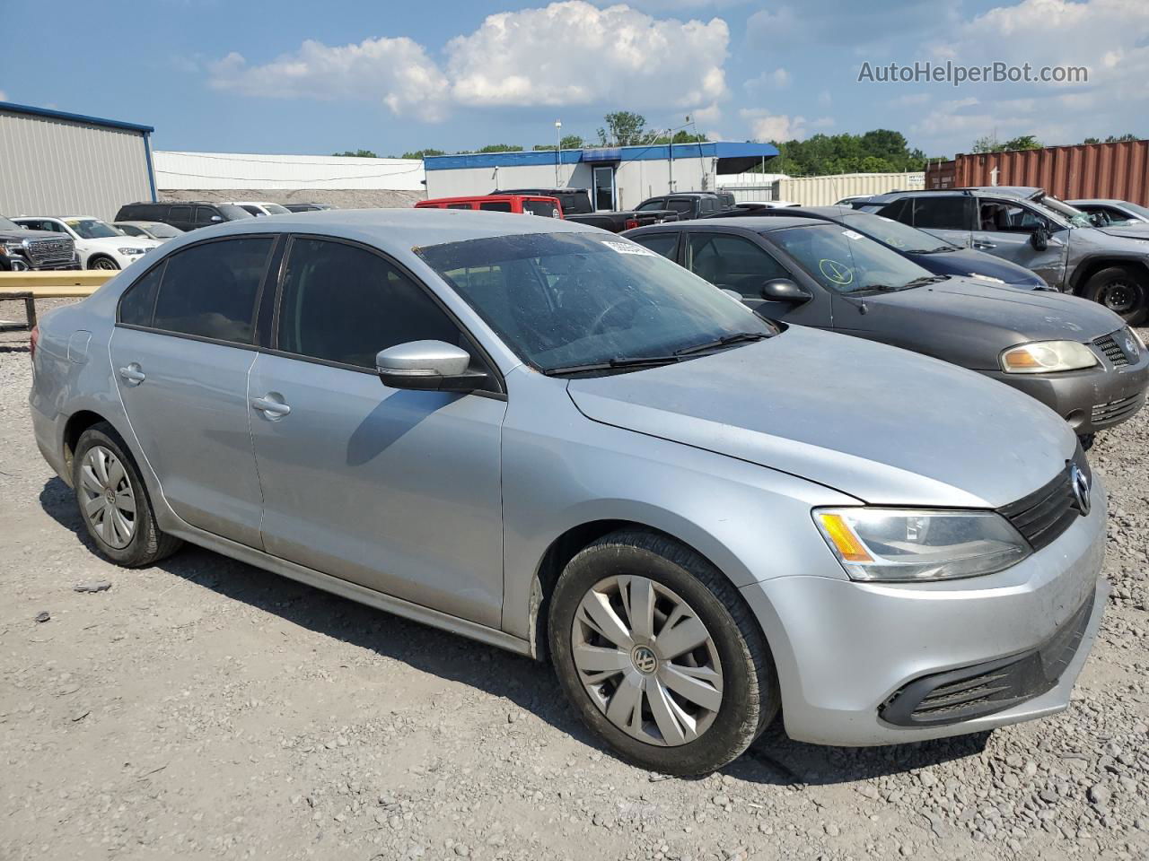 2012 Volkswagen Jetta Se Серебряный vin: 3VWDP7AJ1CM313148