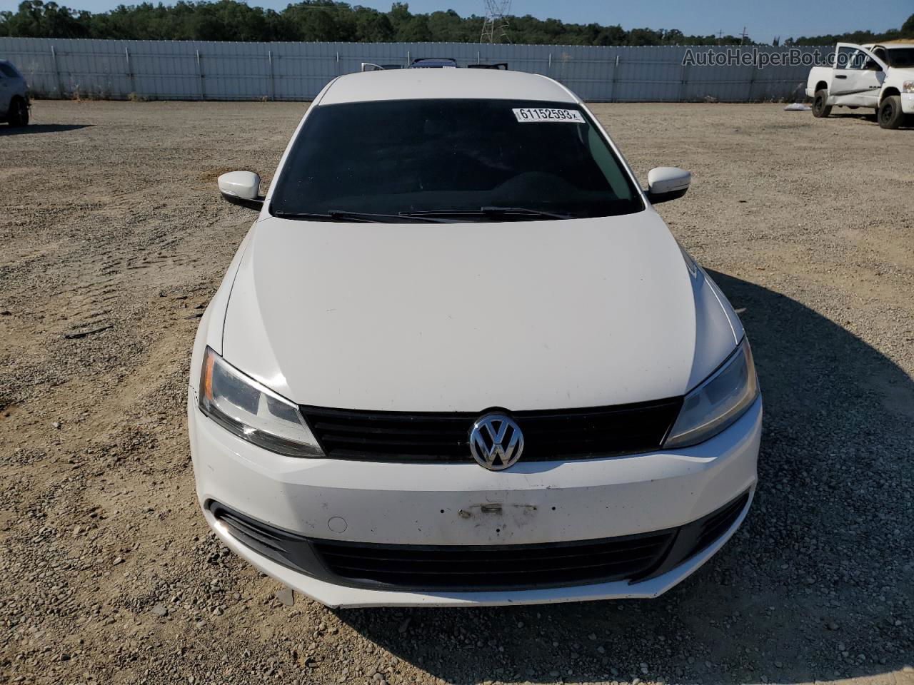 2012 Volkswagen Jetta Se Белый vin: 3VWDP7AJ1CM330533