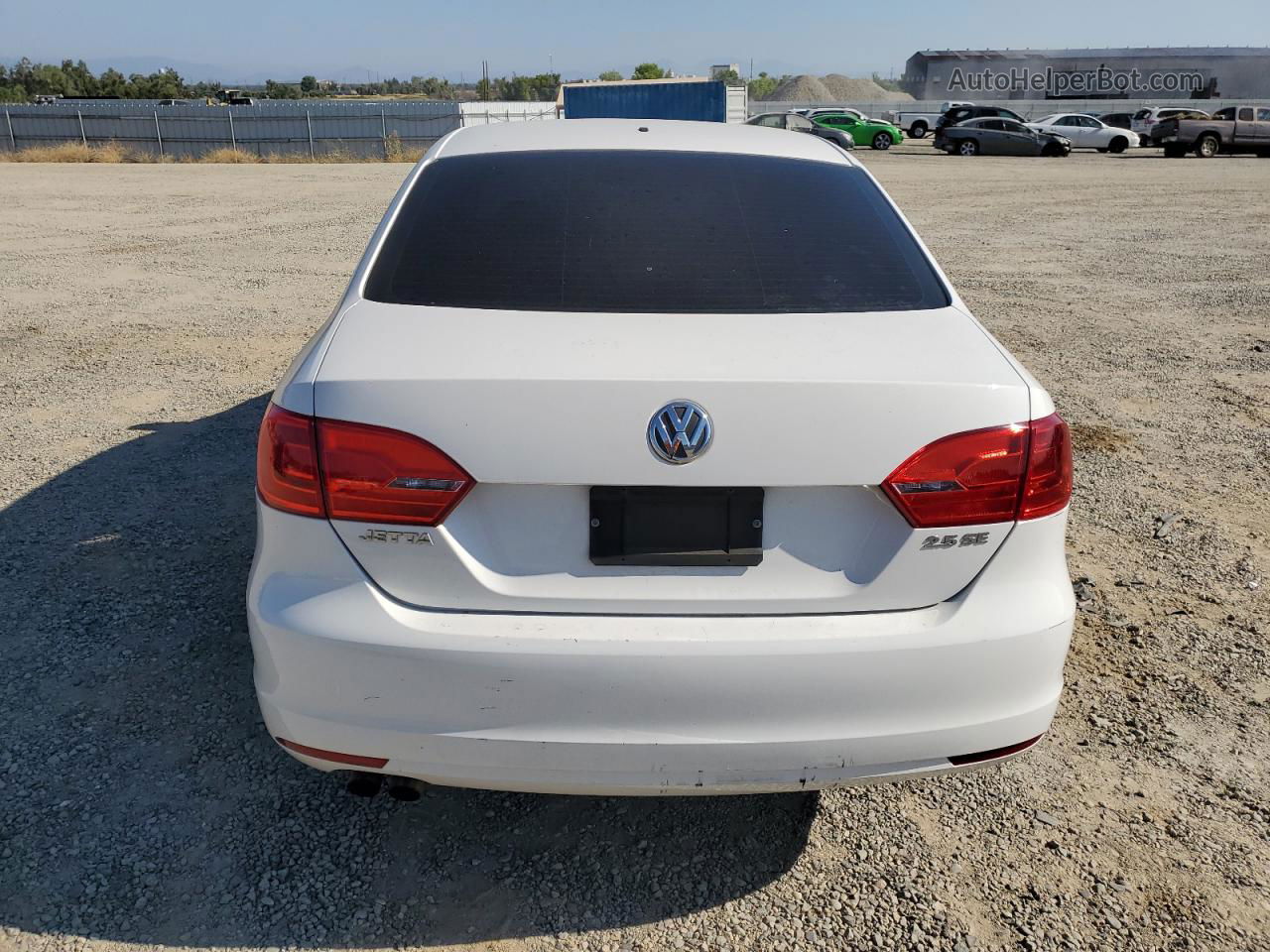 2012 Volkswagen Jetta Se White vin: 3VWDP7AJ1CM330533