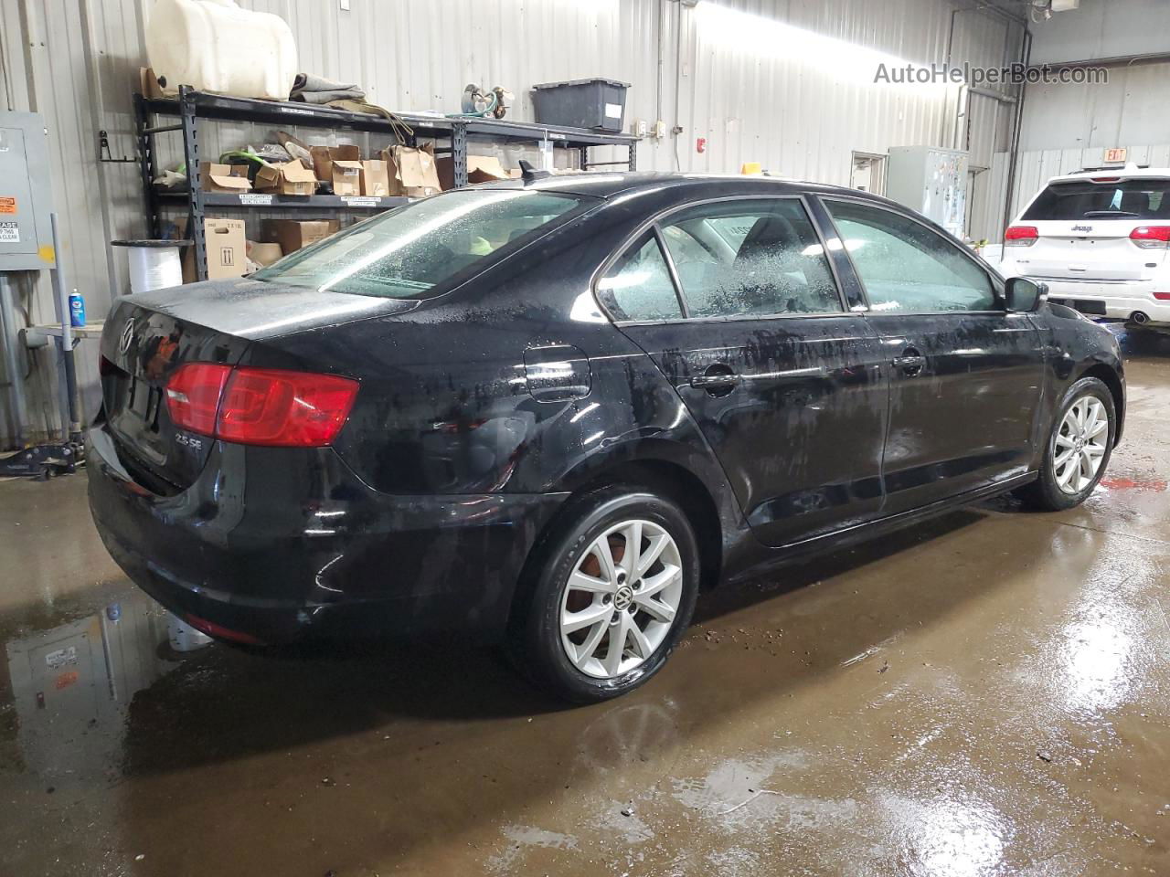 2012 Volkswagen Jetta Se Black vin: 3VWDP7AJ1CM338969