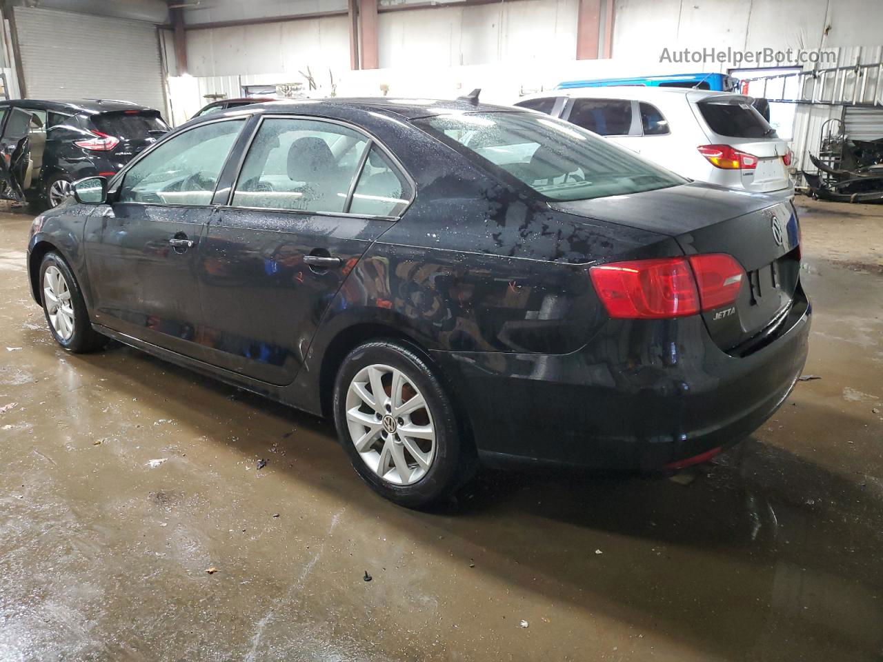 2012 Volkswagen Jetta Se Black vin: 3VWDP7AJ1CM338969