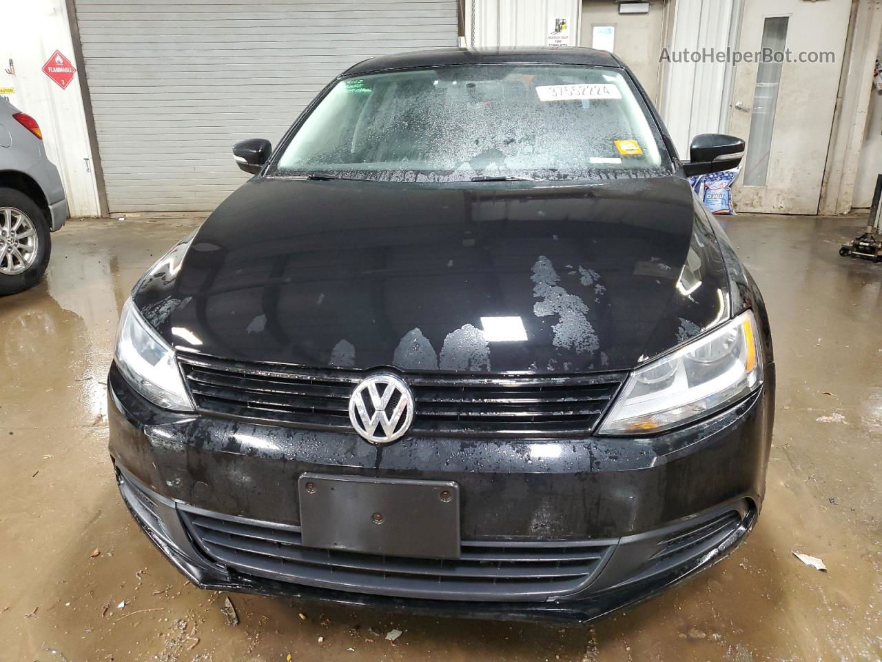 2012 Volkswagen Jetta Se Black vin: 3VWDP7AJ1CM338969