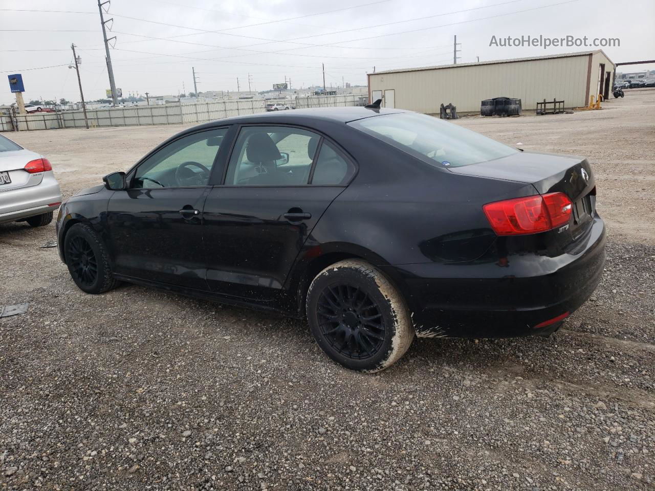 2012 Volkswagen Jetta Se Black vin: 3VWDP7AJ1CM363581