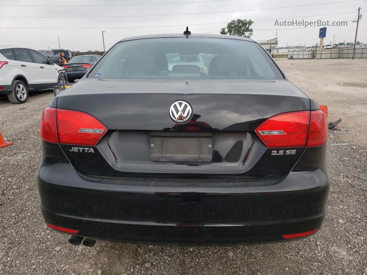 2012 Volkswagen Jetta Se Black vin: 3VWDP7AJ1CM363581