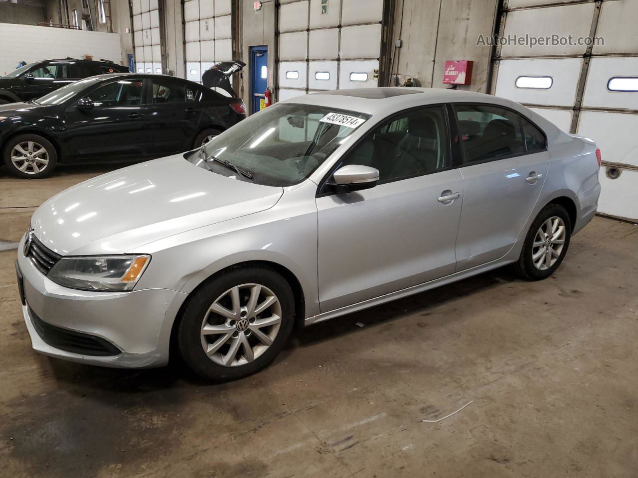 2012 Volkswagen Jetta Se Silver vin: 3VWDP7AJ1CM369834