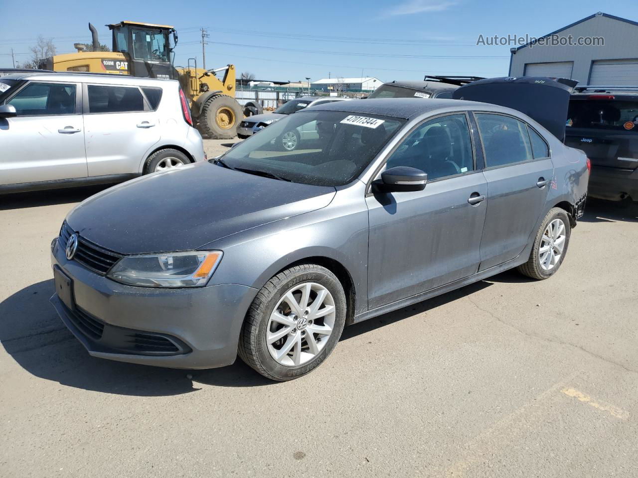 2012 Volkswagen Jetta Se Gray vin: 3VWDP7AJ1CM373477