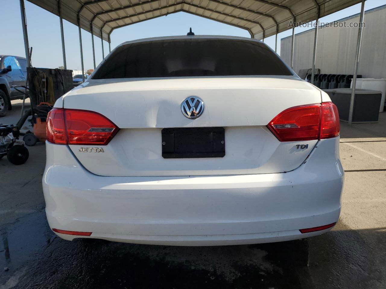 2012 Volkswagen Jetta Se White vin: 3VWDP7AJ1CM391753